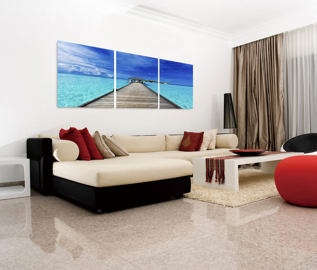 Pier at Caribbean - California Wall Art
 - 2