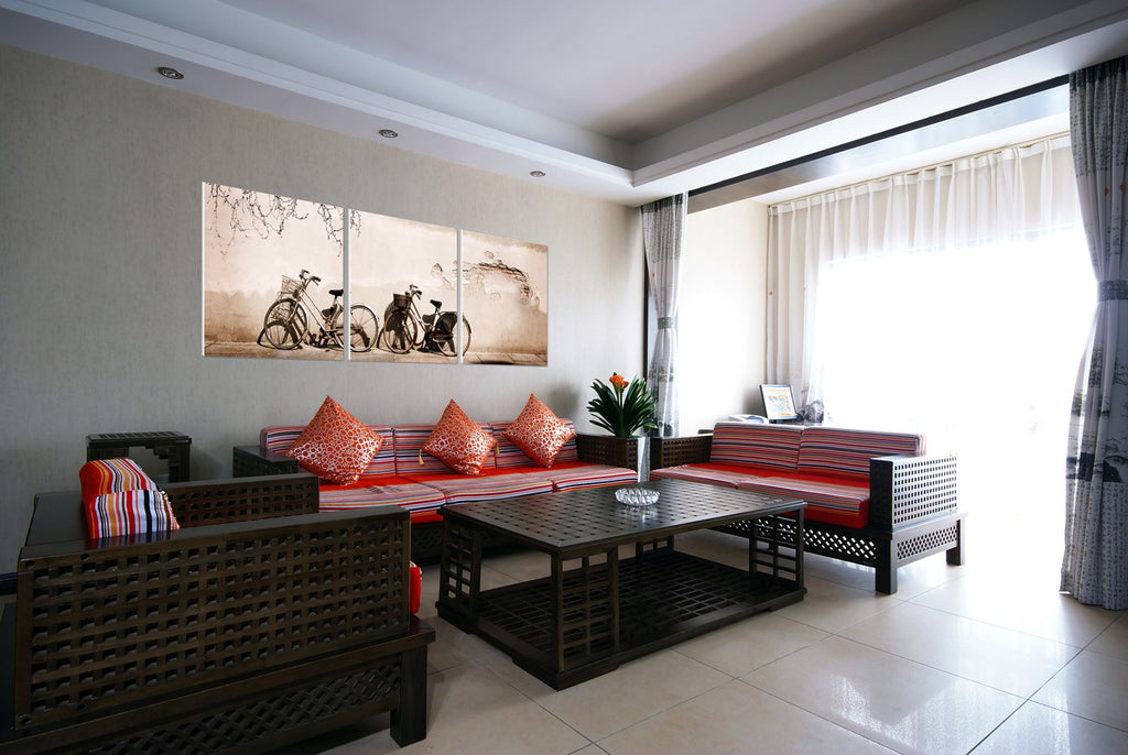 Bicycle in Tuscany - Sepia - California Wall Art
 - 2