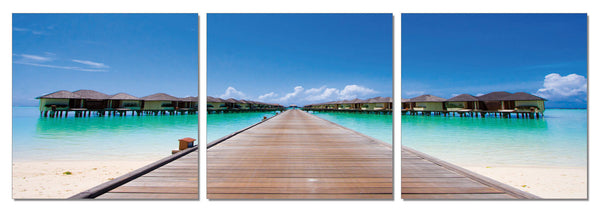 Pier in Tahiti - California Wall Art
