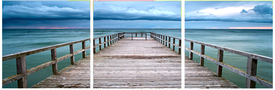 Sunset on Baltic Pier - California Wall Art
 - 1